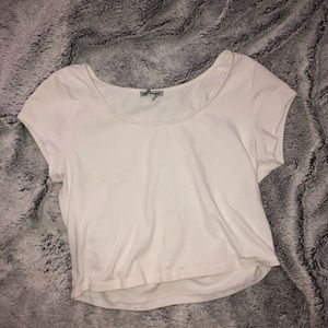 White crop top